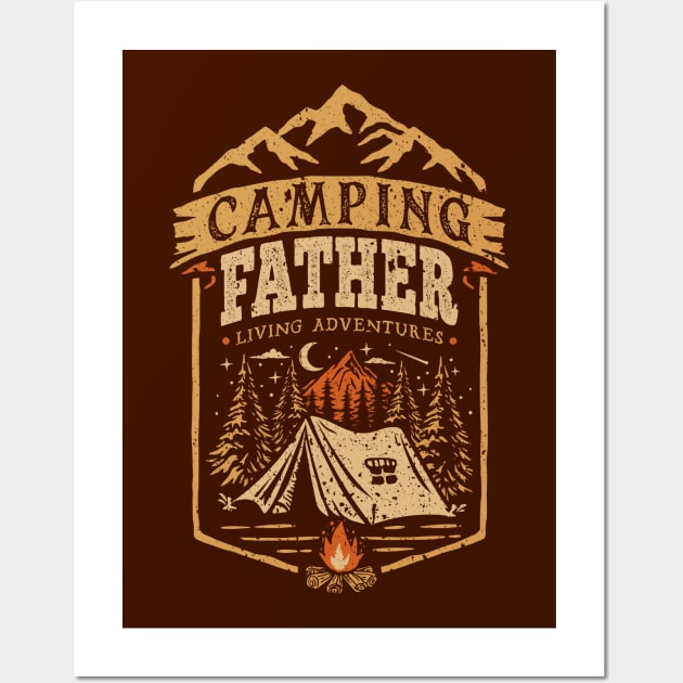 Camping Father Wall Art by Olipop